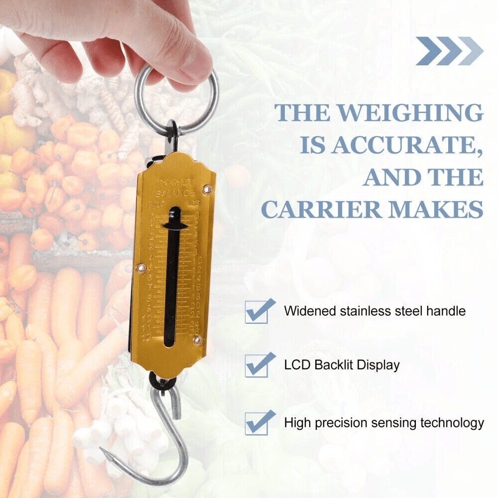 Portable Digital Luggage Scale 25kg — Handheld Travel Suitcase Weighing Scale UK - Ammpoure