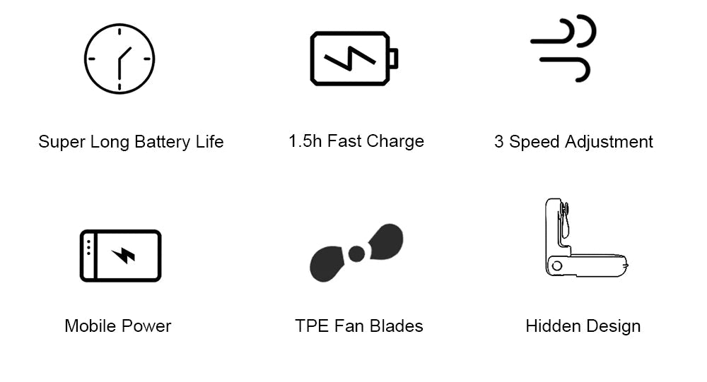 Portable Mini Handheld Fan Small Pocket Fan USB Rechargeable Battery Fan Folding Cooling Hand Fan Mini USB Fan with Power Bank - Ammpoure