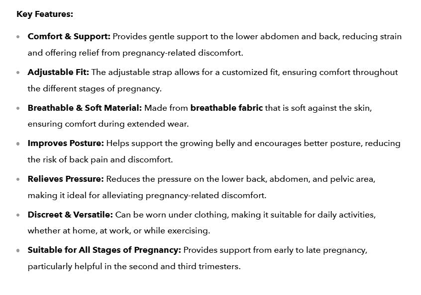 Pregnant Women Support Belly Band Back Clothes Belt UK Adjustable Waist Care Maternity Abdomen Brace Protector Pregnancy - Ammpoure