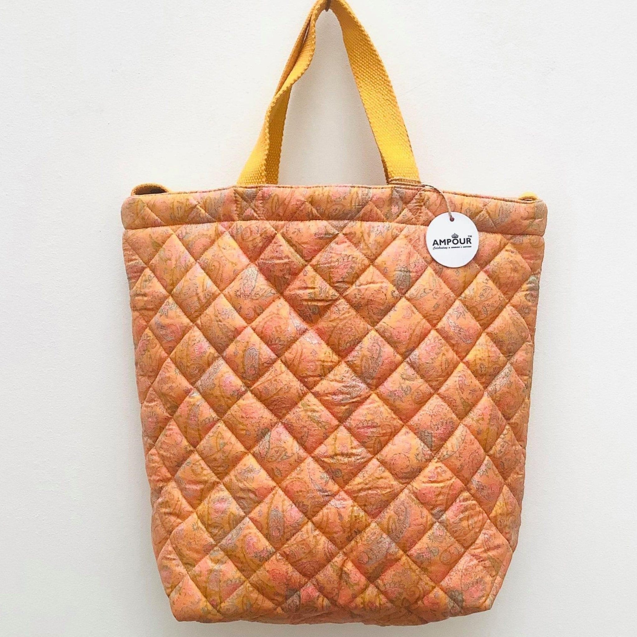Premium Recycled Silk Tote Bag (One - Off Print) - Ammpoure Wellbeing