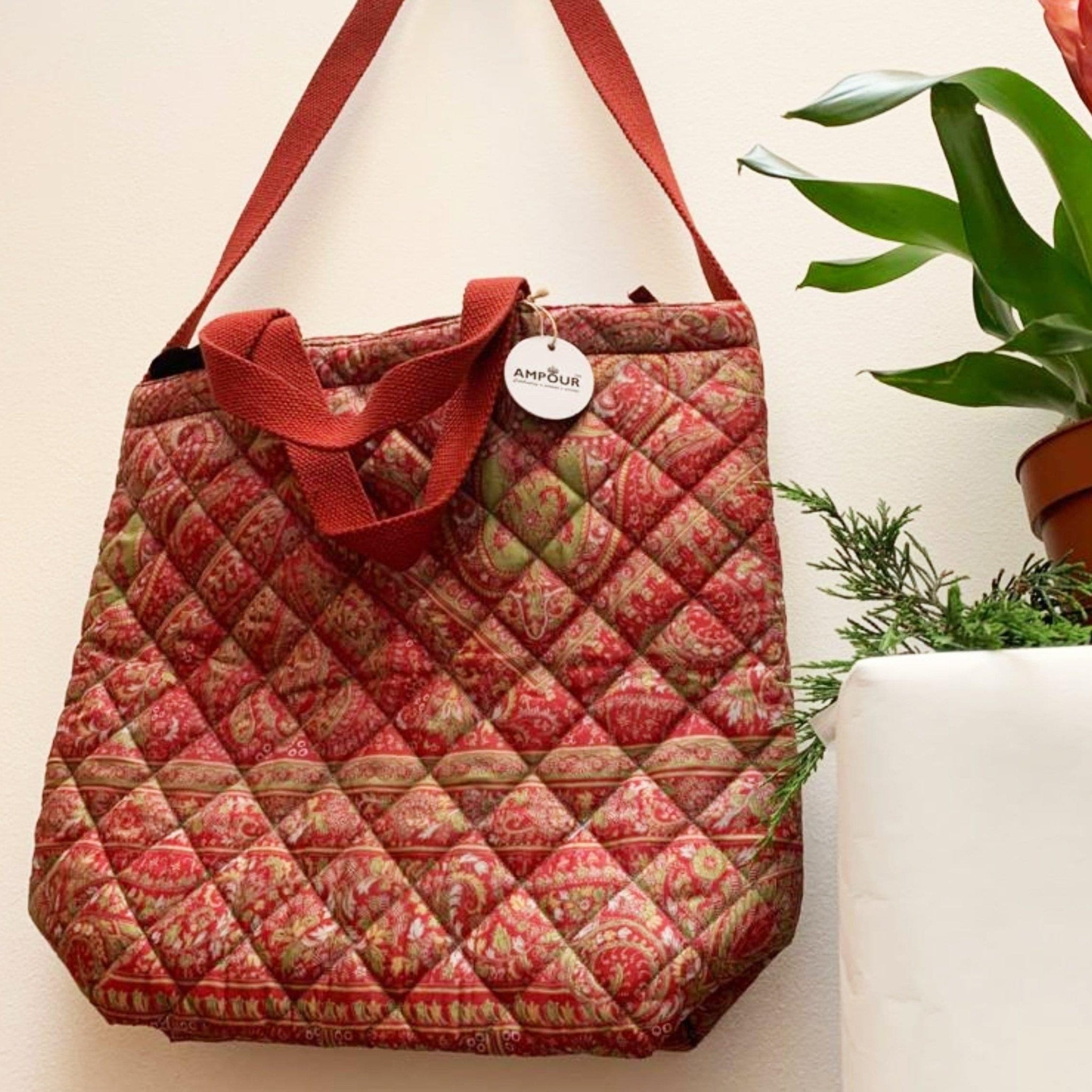 Premium Recycled Silk Tote Bag (One - Off Print) - Ammpoure Wellbeing