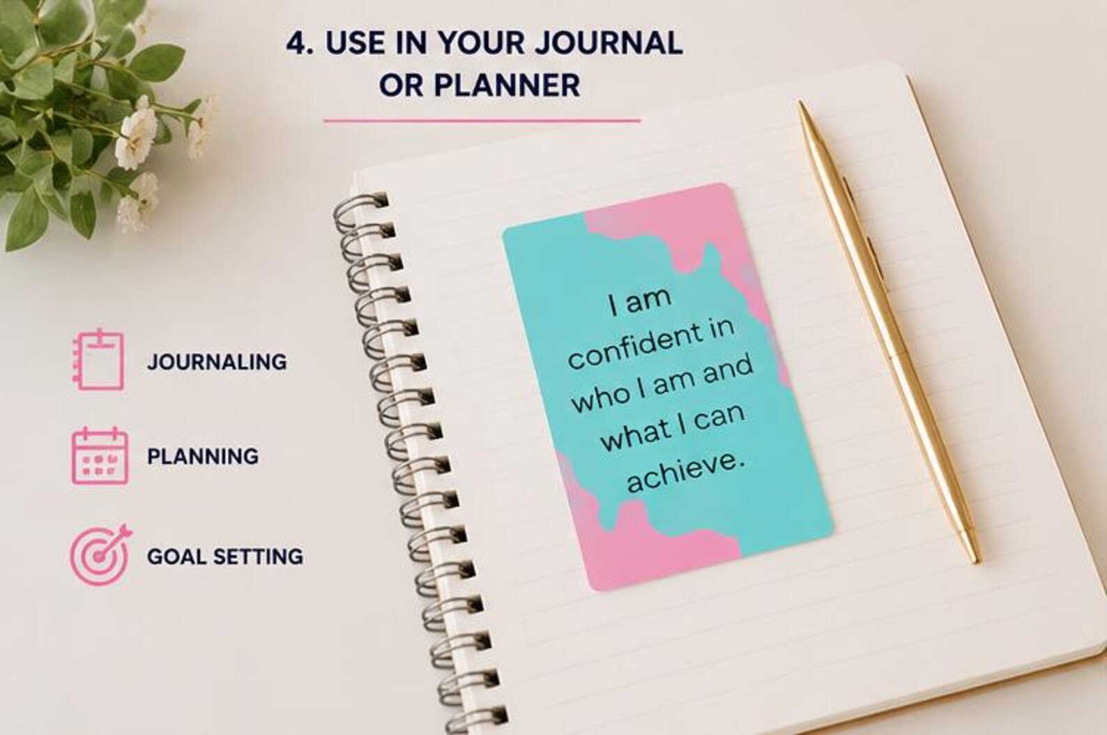 Printable Positive Affirmation Cards | Daily Inspiration & Mindfulness Deck - Ammpoure