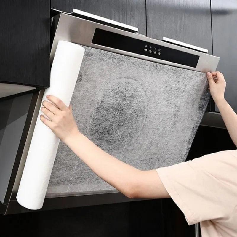 Range Hood Filter Paper Disposable Kitchen Hood Oil Absorption Paper 10m Cuttable Non - woven Filters Cooker Hood Extractor Tools - Ammpoure Wellbeing