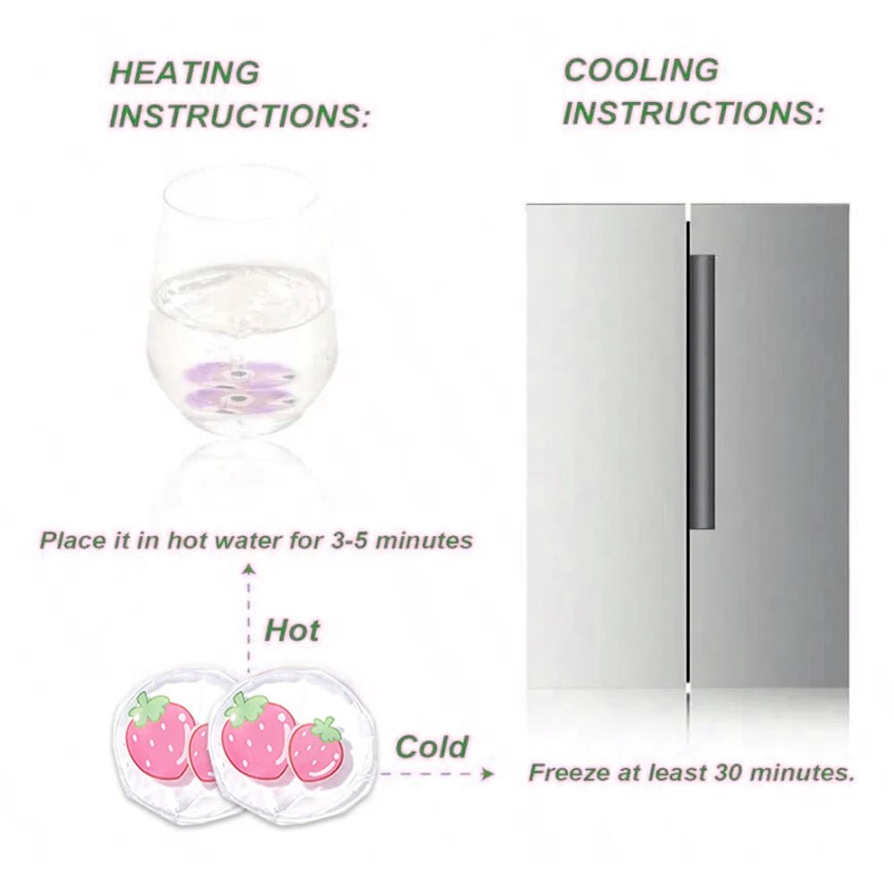 Reusable Cooling Eye Pads and Under Eye Patches,Eye Hot Cold Treatment Pack for Redness,Pain Relief and Eye Relax - Ammpoure