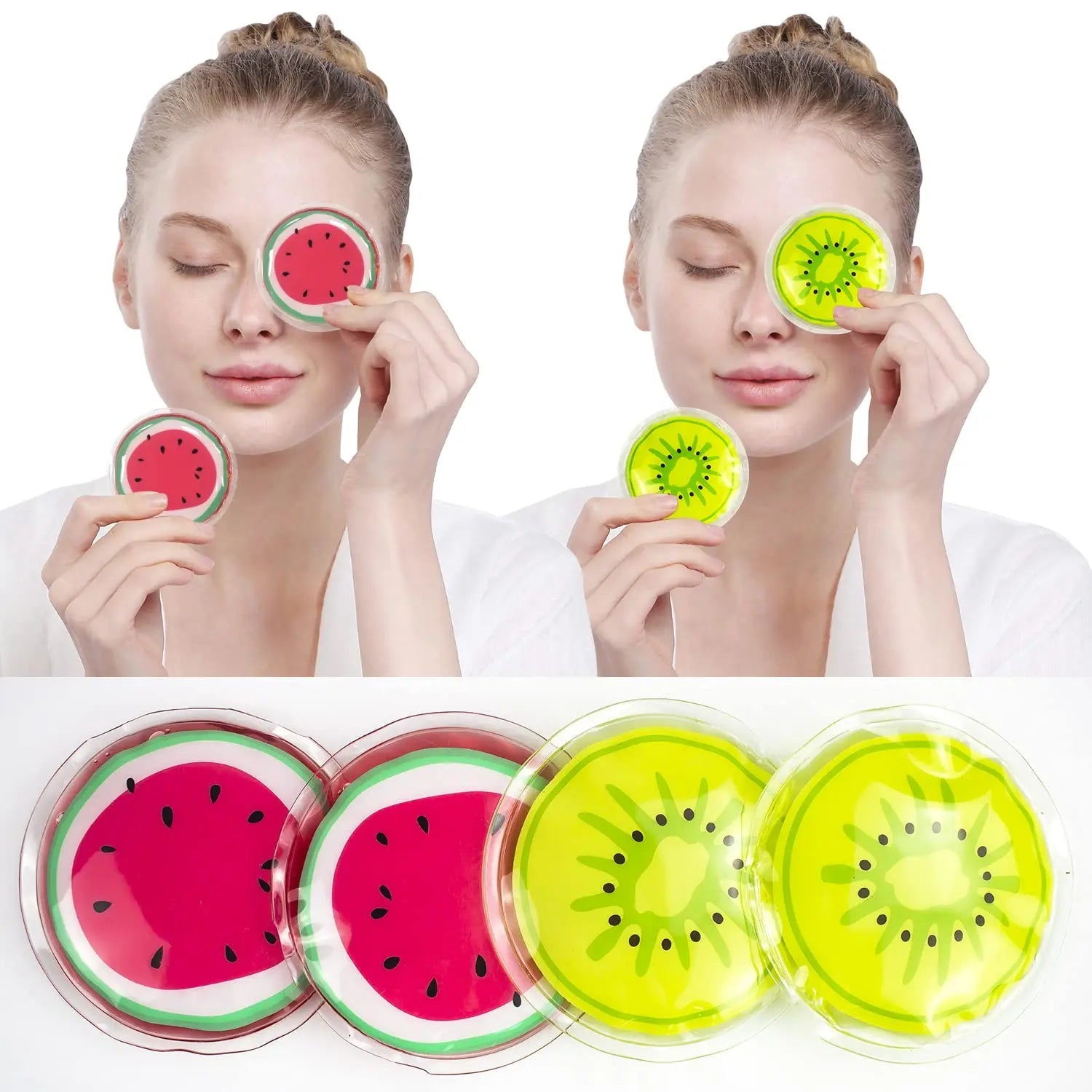 Reusable Cooling Eye Pads and Under Eye Patches,Eye Hot Cold Treatment Pack for Redness,Pain Relief and Eye Relax - Ammpoure