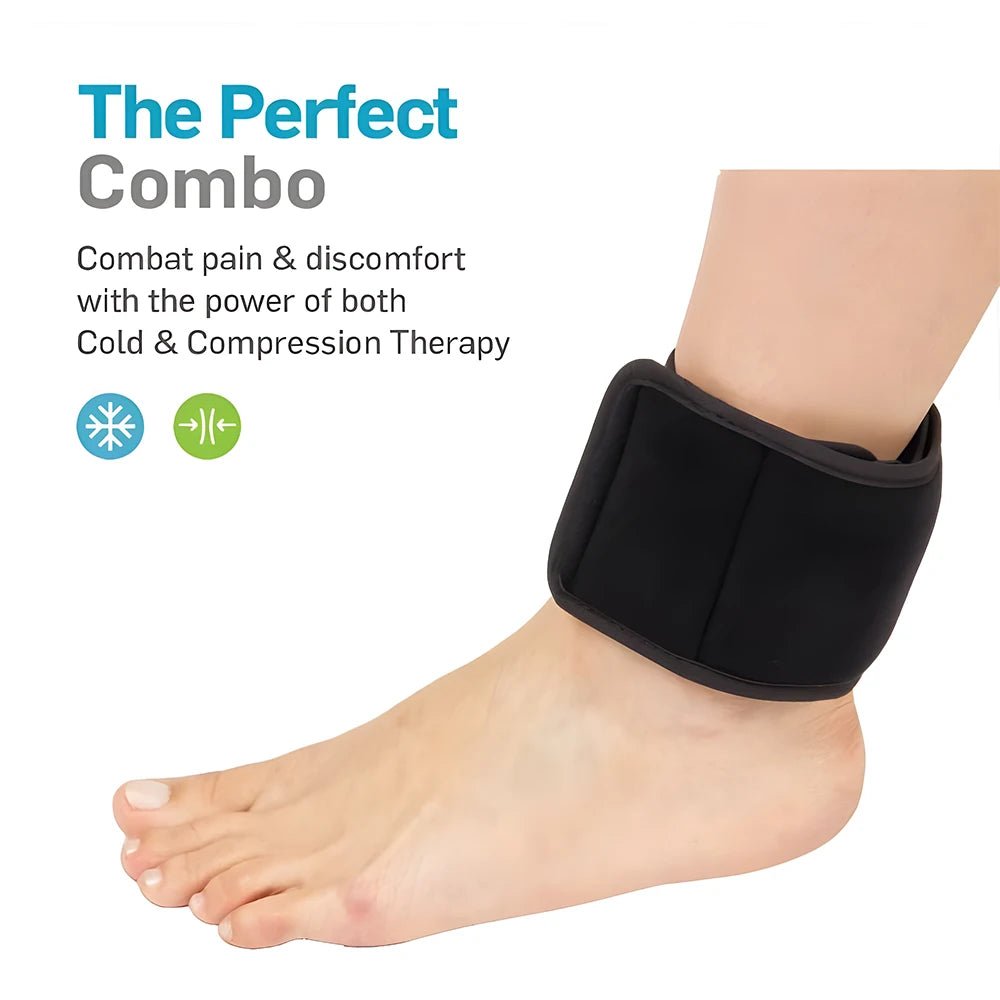 Reusable Gel Ice Pack Support Compress for Injuries and Pain Relief Cold Therapy Wrap for Hand, Arch of Foot, Wrist, Elbow - Ammpoure