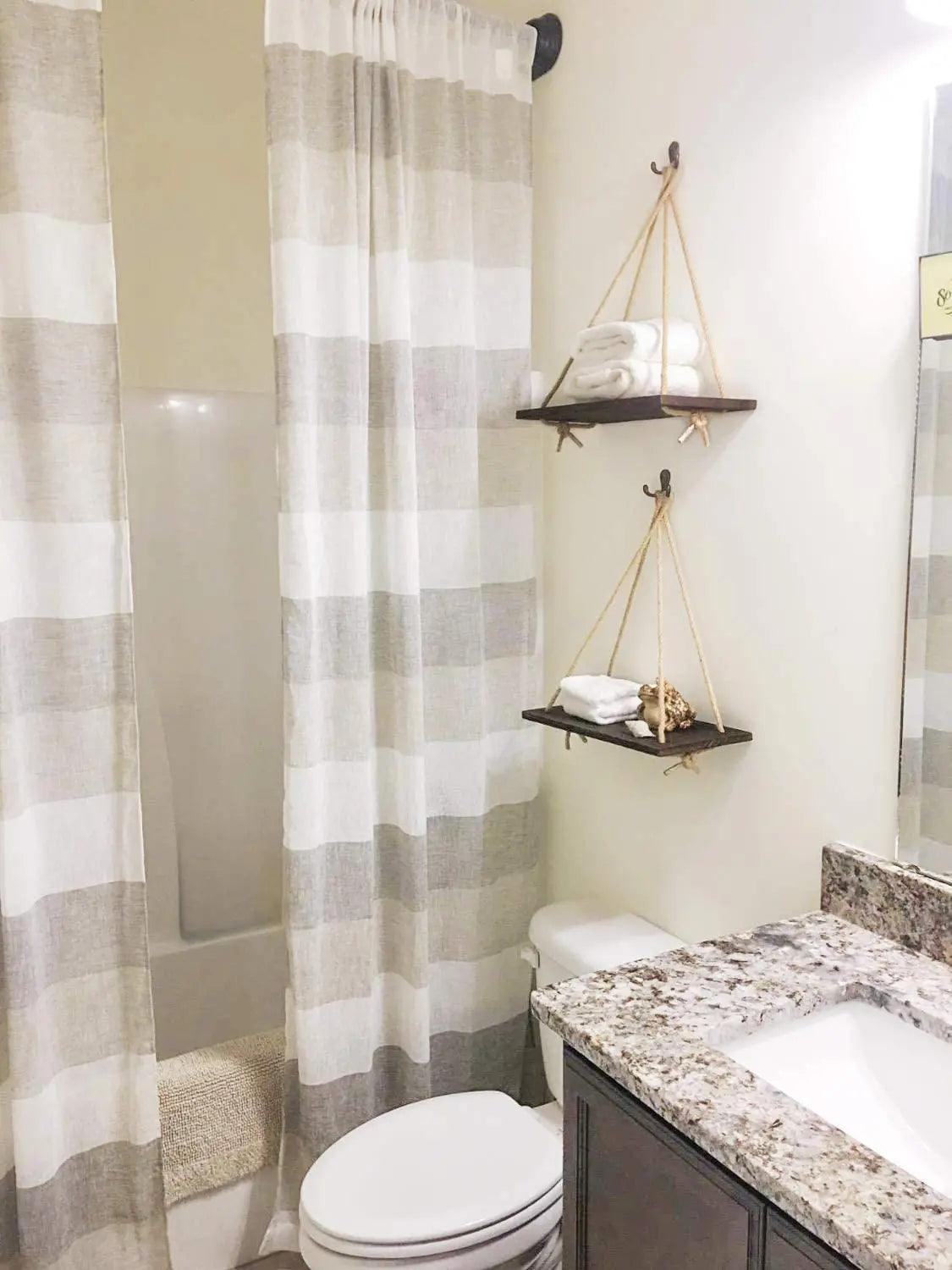 Rope Swing Wall Hanging Plant Flower Pot Tray Mounted Floating Wall Shelves Nordic Home Decoration Moredn Simple Design - Ammpoure Wellbeing