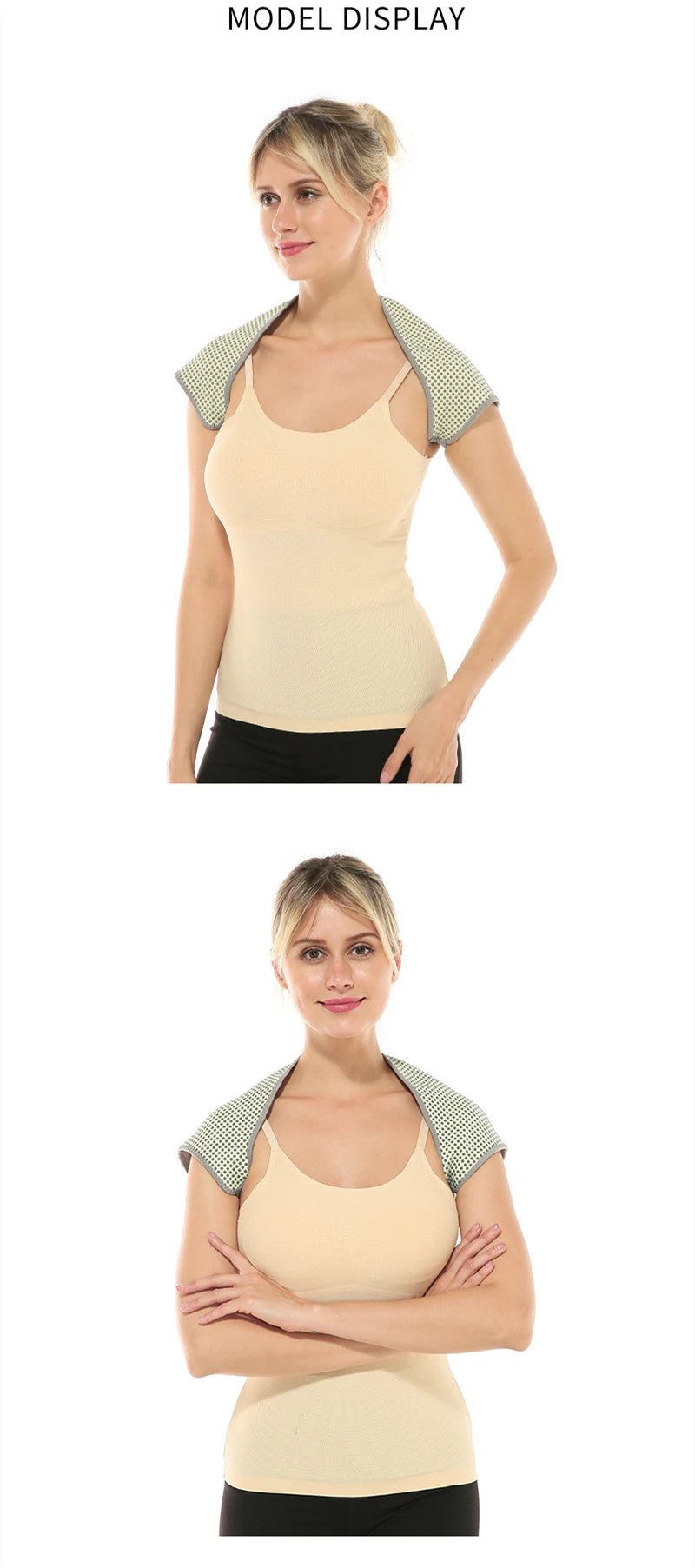 Self Heating Wormwood Therapy Shoulder Support Brace Belt Compression Dislocation Arthritis Pain Relief Shoulder Wrap Protector - Ammpoure