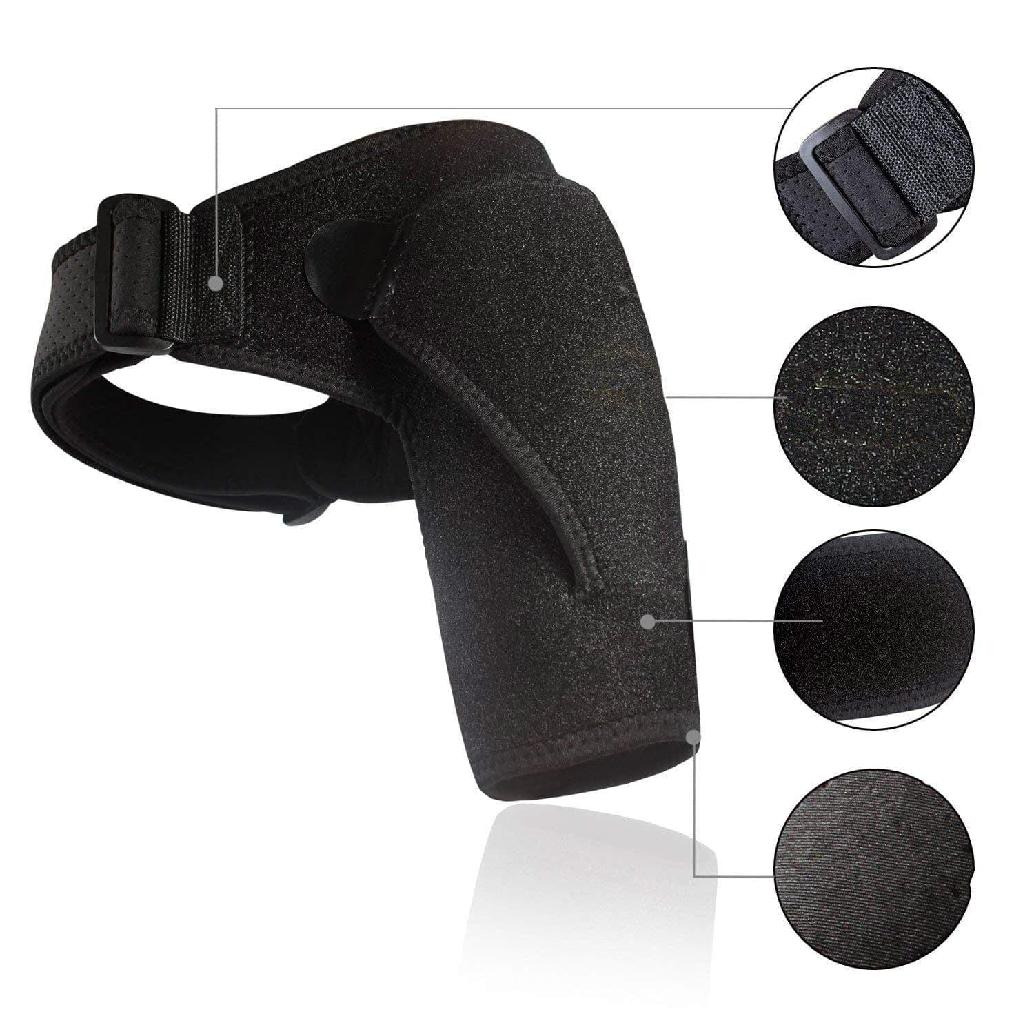 Shoulder Brace with Pressure Pad Neoprene Shoulder Support Shoulder Pain Ice Pack Shoulder Compression Sleeve - Ammpoure Wellbeing