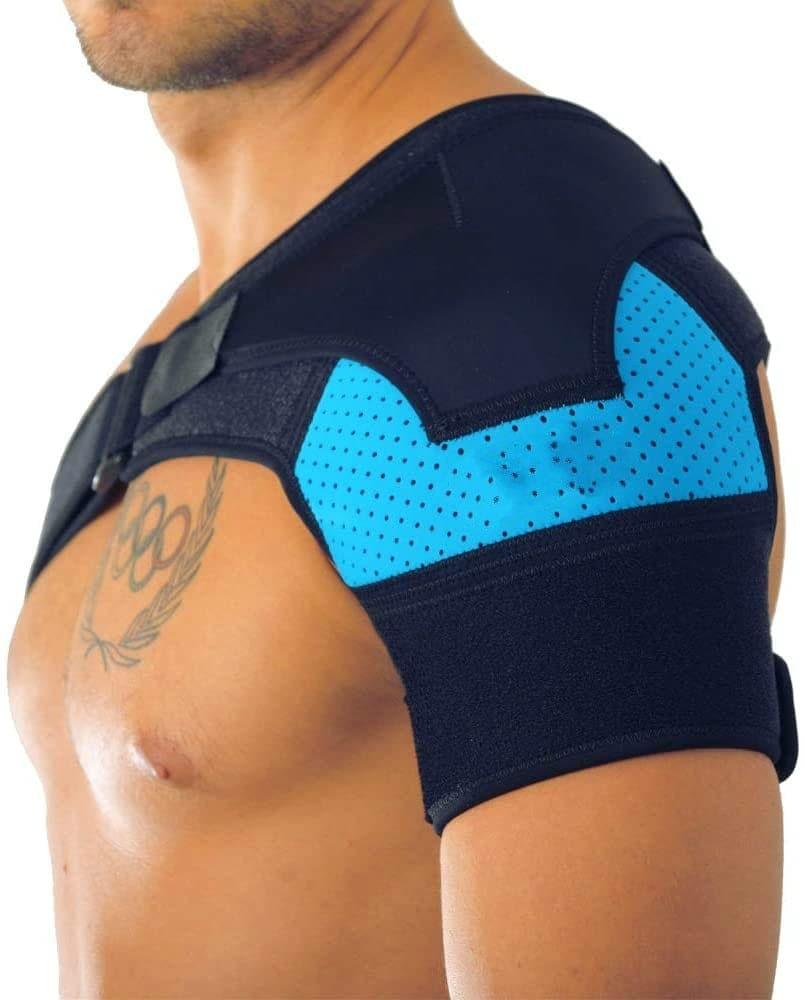 Shoulder Brace with Pressure Pad Neoprene Shoulder Support Shoulder Pain Ice Pack Shoulder Compression Sleeve - Ammpoure Wellbeing