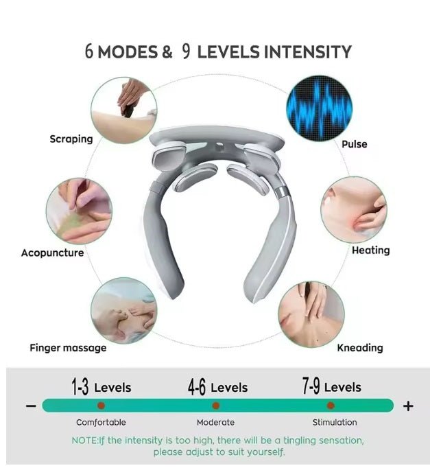 Smart 6 Head, Neck Massager UK - Ammpoure