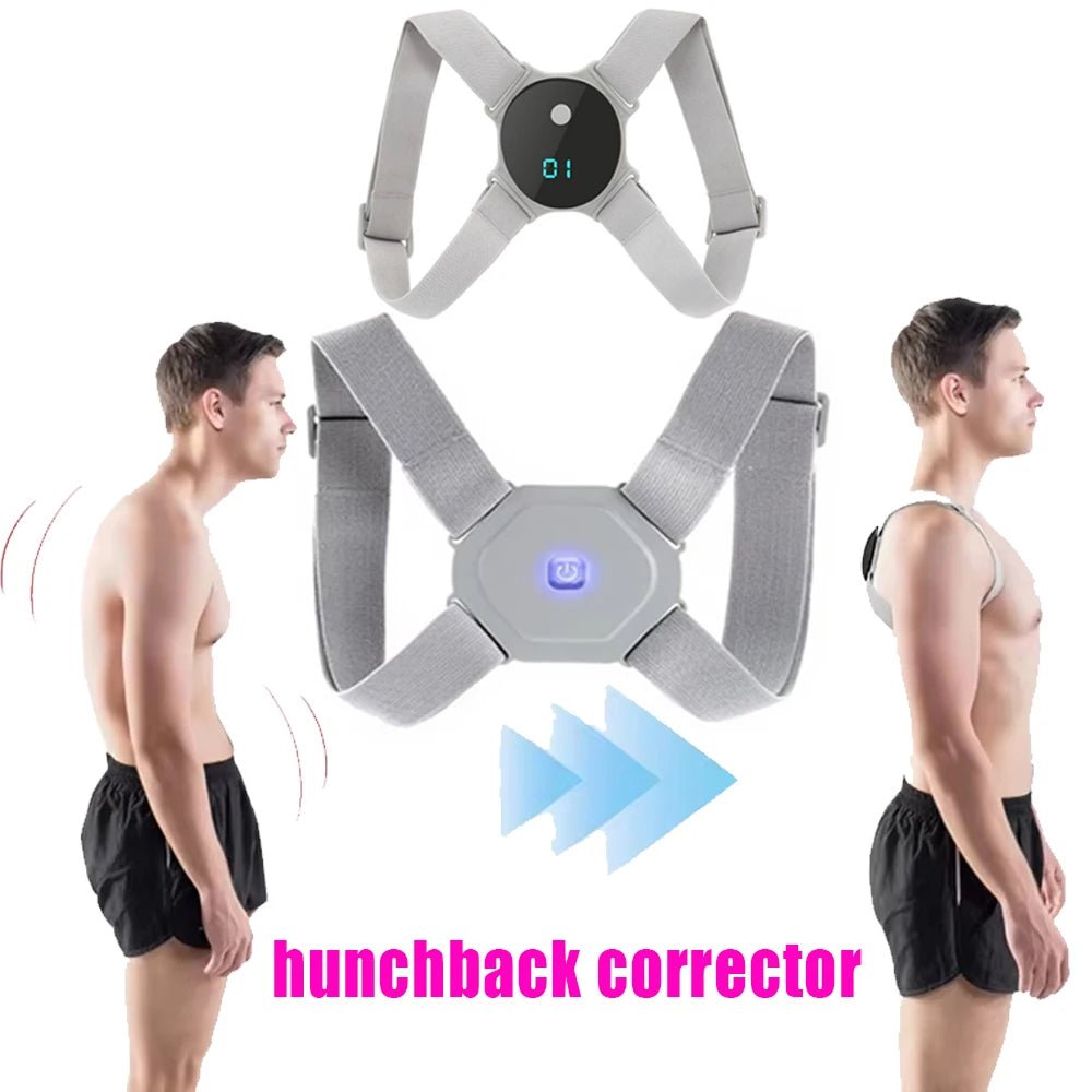 Smart Posture Corrector Back Brace Vibration Reminder Invisible Shoulder Support Adjustable Back Straightener For Adult Kids - Ammpoure