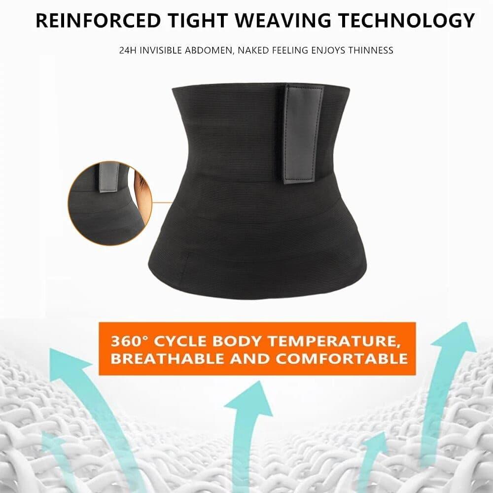 Snatch Me Up Bandage Wrap Women Slimming Sheath Stretch Bands Lumbar Support Invisible Wrap Waist Trainer Adjustable Backrest - Ammpoure Wellbeing