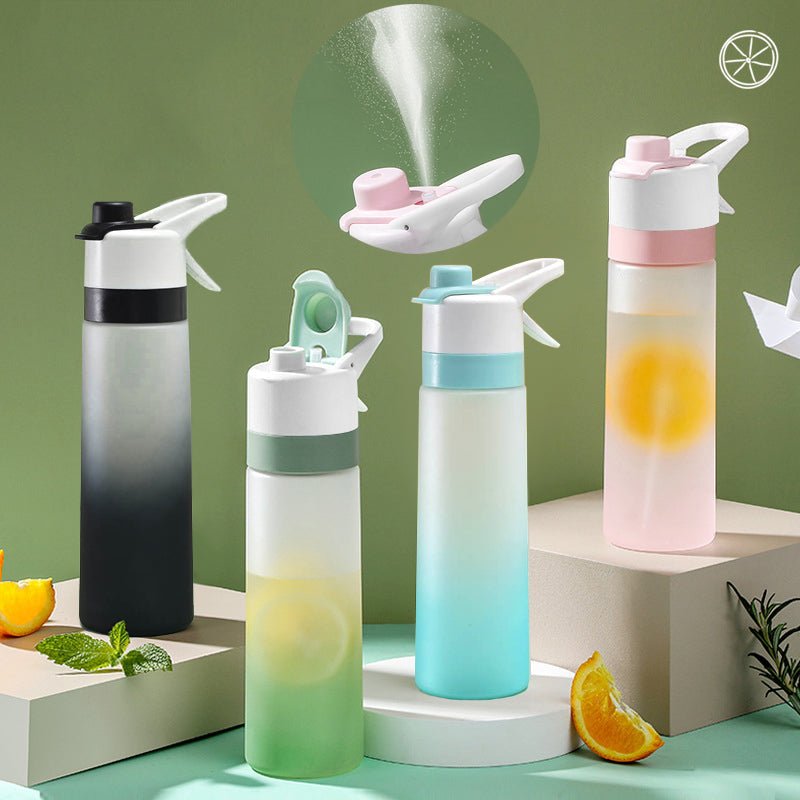 Spray Water Bottle For Girls Outdoor Sport Fitness Water Cup Large Capacity Spray Bottle Drinkware Travel Bottles Kitchen Gadgets - Ammpoure