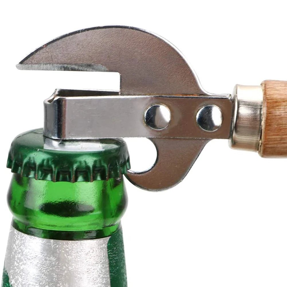 Stainless Steel Can Opener USA Portable Manual Lid Remover, Multifunction Jar & Can Opener Kitchen Utensil Gadget - Ammpoure
