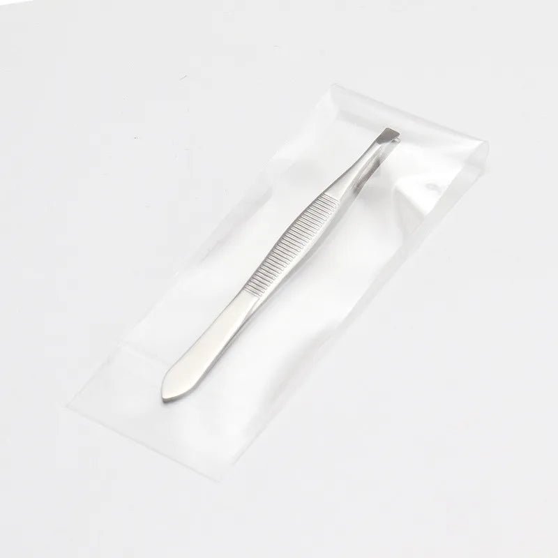 Stainless Steel Eyebrow Tweezer Canada Beauty Clip Slant Tip Flat Tip for Eyebrow Trimming Face Hair Removal Tool - Ammpoure