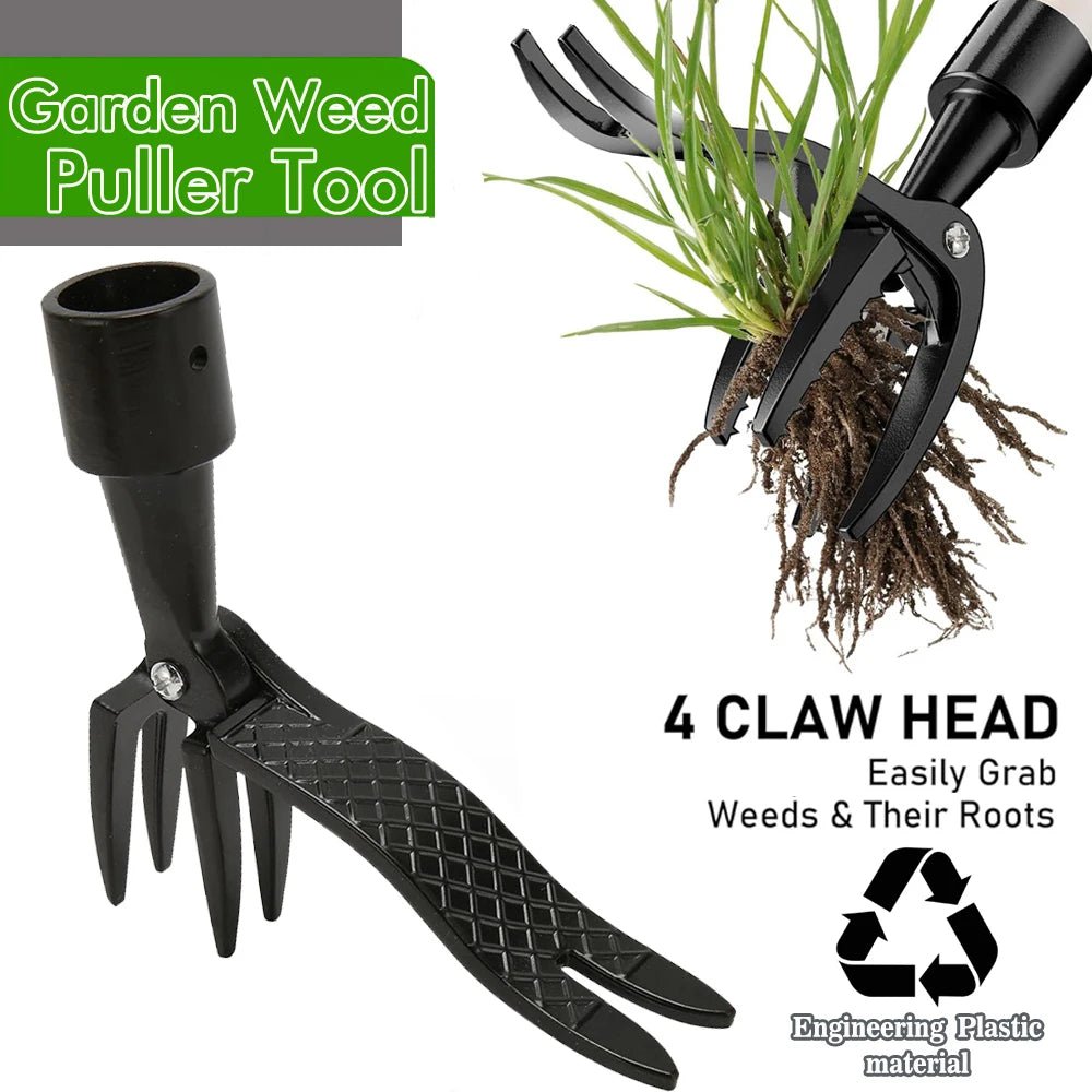 Stand Up Weed Puller Claw Tool Engineering Weeding Head Replacement Garden Foot Pedal Digging Grass Shovel Root Remover - Ammpoure