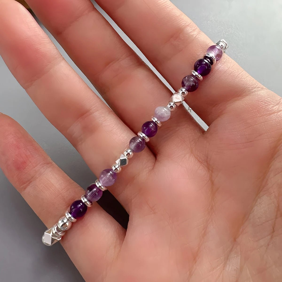 Sterling Silver Butterfly Bracelet USA for Girls Beaded String Design Insect Fashion Versatile Jewelry Gift Dropshipping - Ammpoure