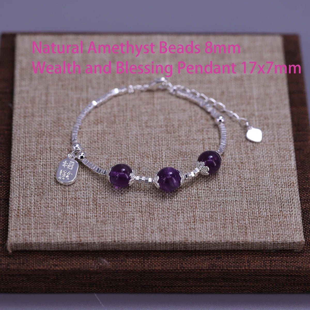 Sterling Silver Butterfly Bracelet USA for Girls Beaded String Design Insect Fashion Versatile Jewelry Gift Dropshipping - Ammpoure