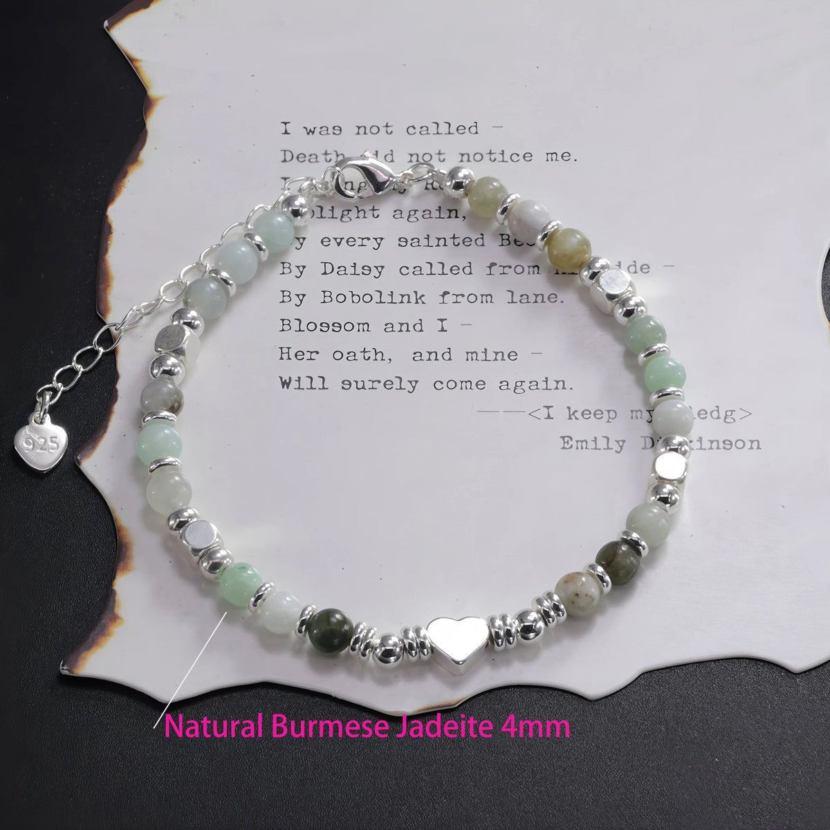 Sterling Silver Butterfly Bracelet USA for Girls Beaded String Design Insect Fashion Versatile Jewelry Gift Dropshipping - Ammpoure