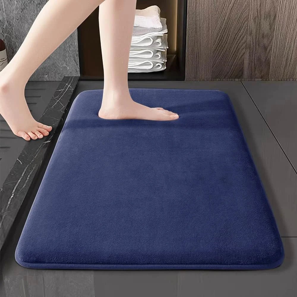 Super absorbent floor mat, super absorbent bath mat, super anti slip coral velvet bathroom floor mat, door mat - Ammpoure