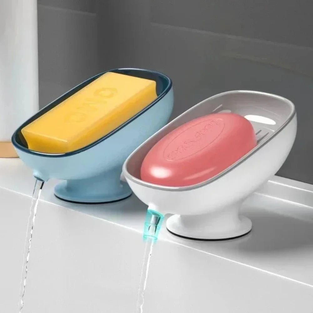 Super Suction Cup Soap Dish with drain water For Bathroom Soap Holder Kithcen Sponge Holder Soap container Bathroom Supplies2025 - Ammpoure