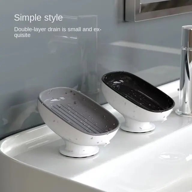 Super Suction Cup Soap Dish with drain water For Bathroom Soap Holder Kithcen Sponge Holder Soap container Bathroom Supplies2025 - Ammpoure