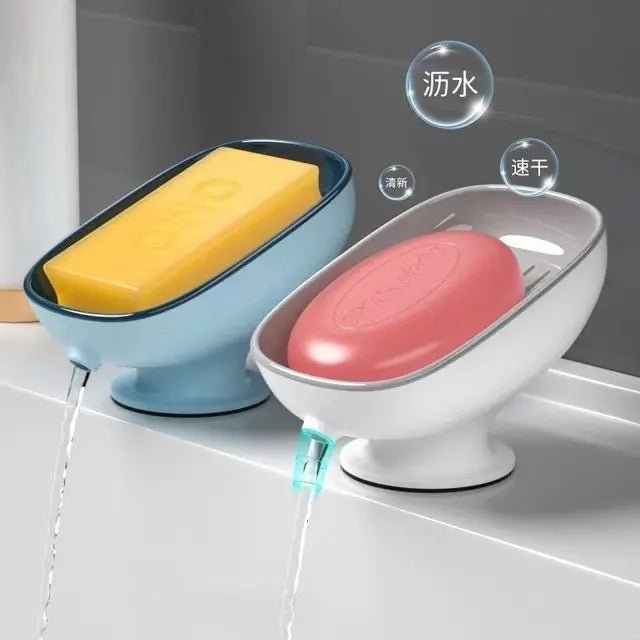 Super Suction Cup Soap Dish with drain water For Bathroom Soap Holder Kithcen Sponge Holder Soap container Bathroom Supplies2025 - Ammpoure