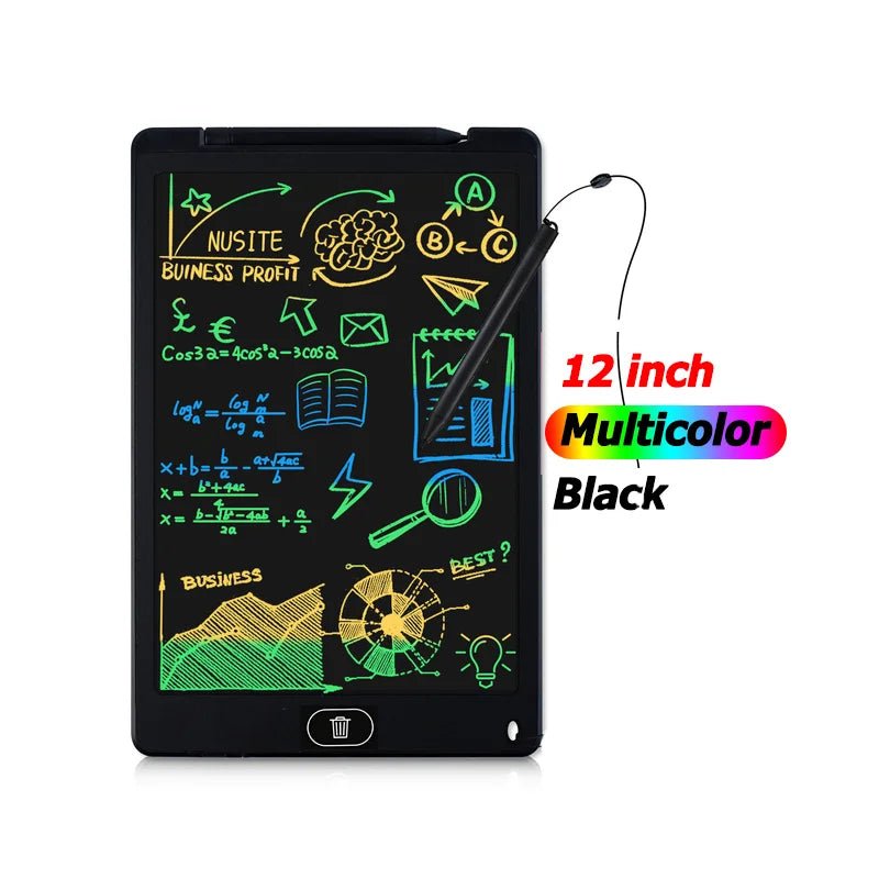 Tablets Electronic Handwriting Pad 12 inch Writing Board Drawing Tablet LCD Screen Writing Tablet Digital Graphic Toys for child - Ammpoure Wellbeing