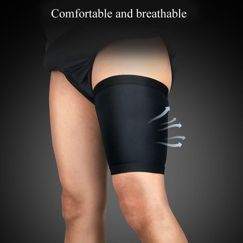 Thigh Wrap Hamstring Brace Support Compression Sleeve for Pulled Hamstring Strain Injury Tendonitis Rehab and Recovery New - Ammpoure Wellbeing