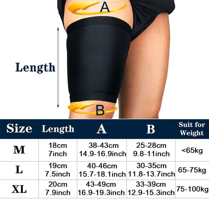 Thigh Wrap Hamstring Brace Support Compression Sleeve for Pulled Hamstring Strain Injury Tendonitis Rehab and Recovery New - Ammpoure Wellbeing
