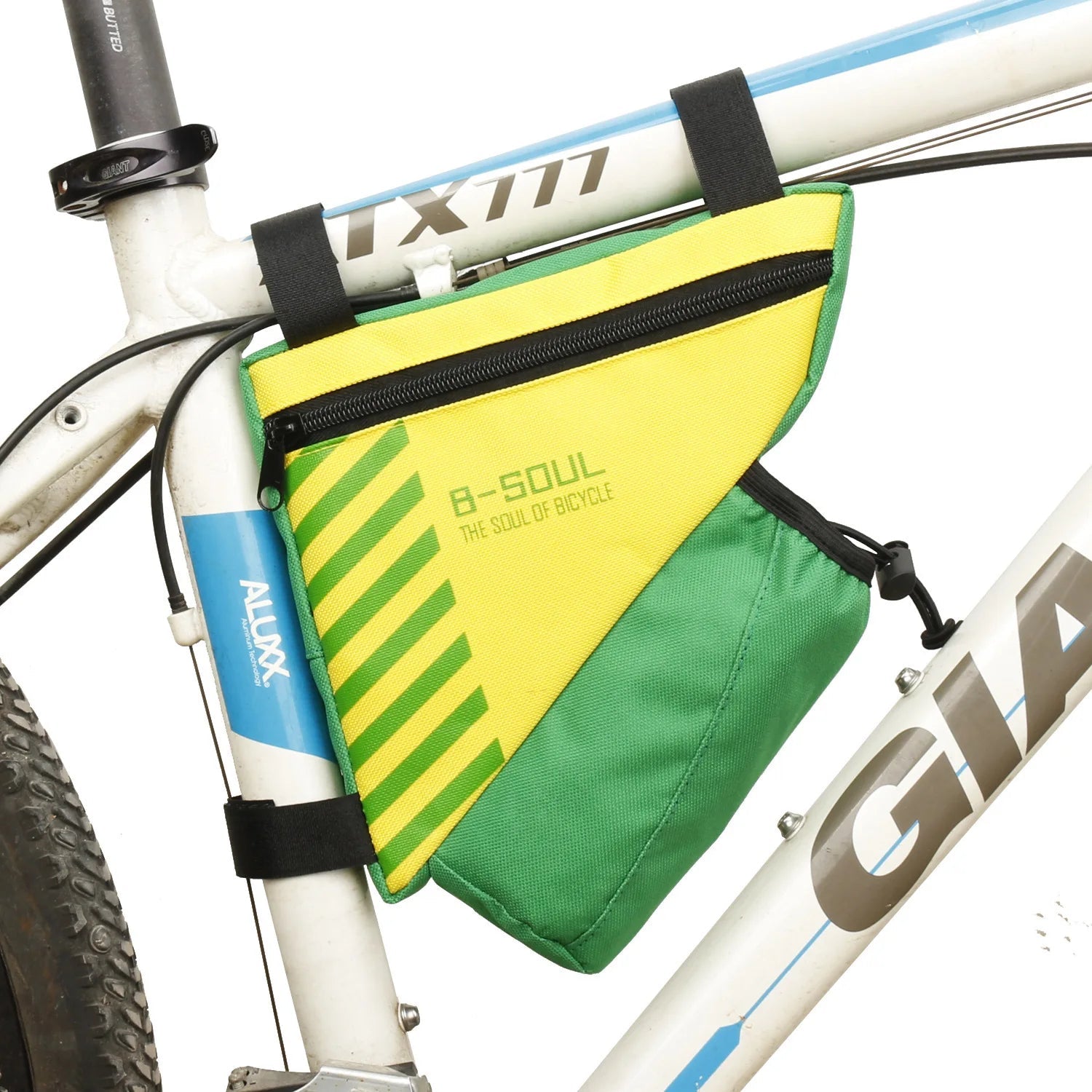 Three-point Fixing Riding Bag Large Capacity Polyester Bicycle Bag B-soul Bike Bag Cycling Bicycle Accessories Easy Installation - Ammpoure