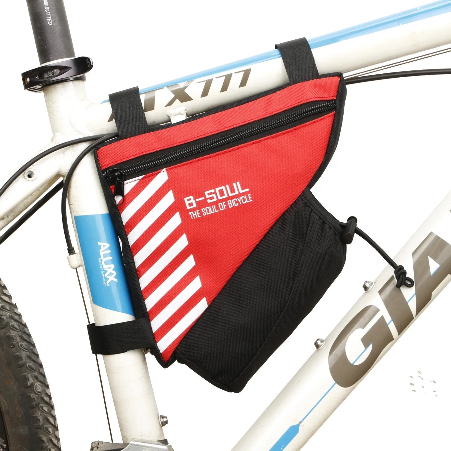 Three-point Fixing Riding Bag Large Capacity Polyester Bicycle Bag B-soul Bike Bag Cycling Bicycle Accessories Easy Installation - Ammpoure