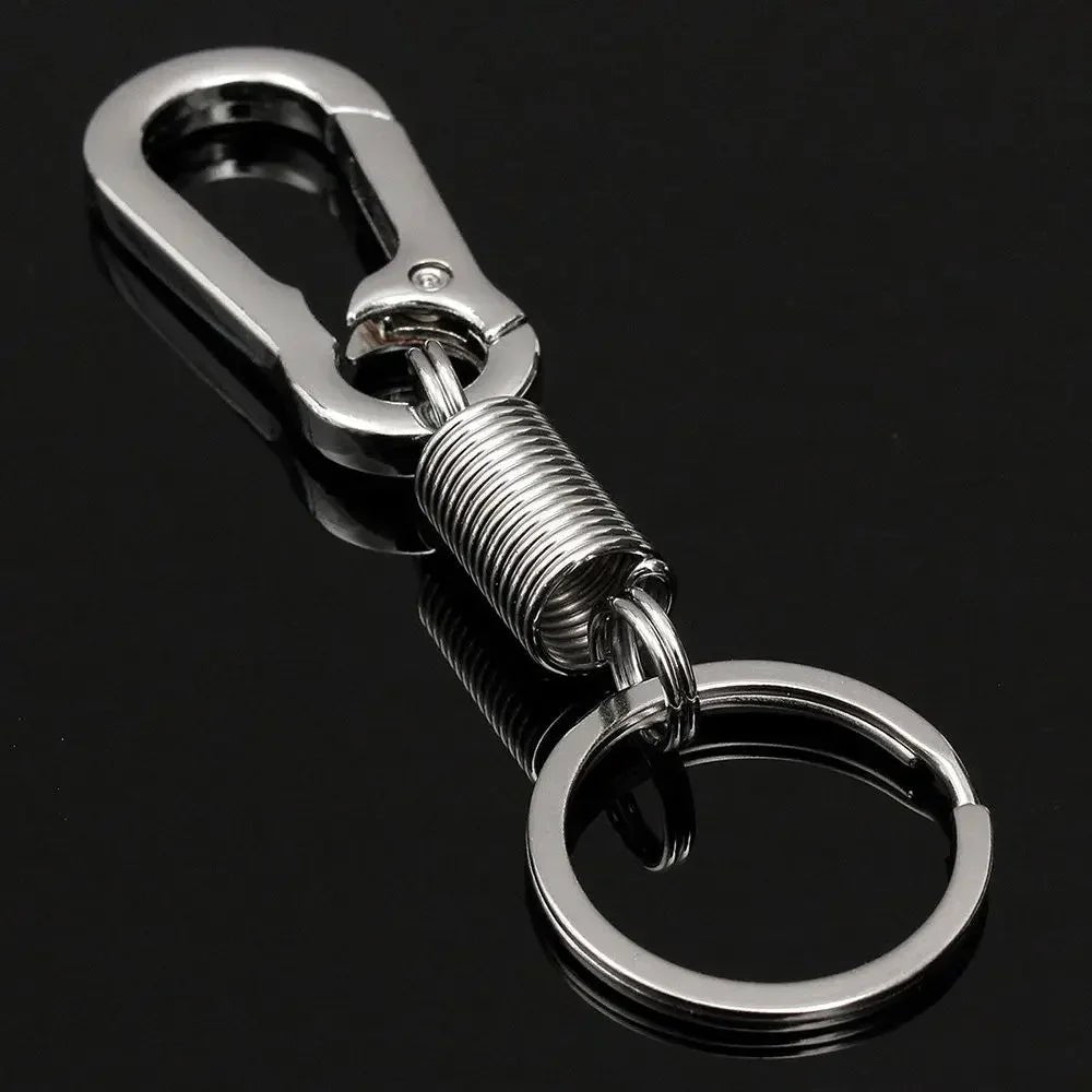 Titanium Carabiner Key Clip Canada EDC Key Ring Loop Hook Car Keychain with Corkscrew Keychain Pendant Gift for Men - Ammpoure