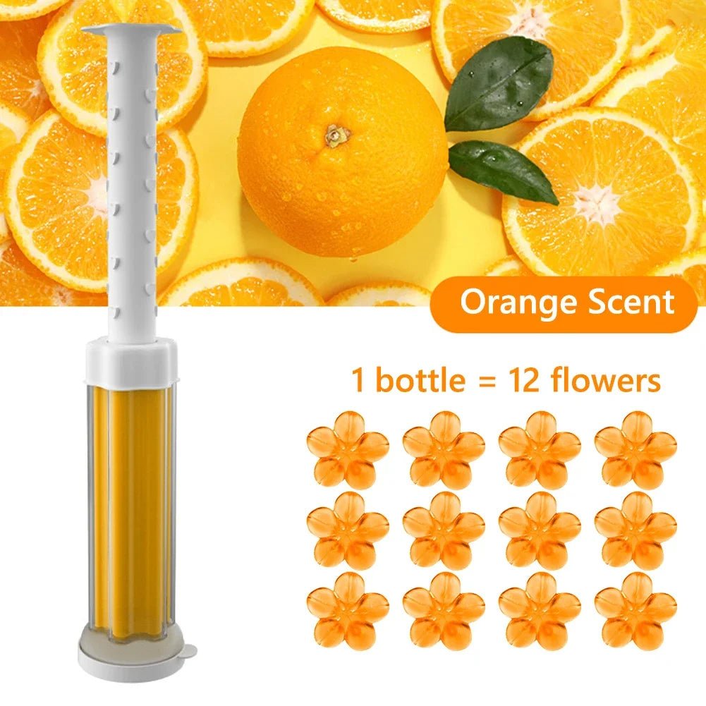 Toilet Cleaner Gel Remove Odors Leave Flower Aromatic Toilet Gel No Traces Comfortable Smell for Household Cleaning Products - Ammpoure