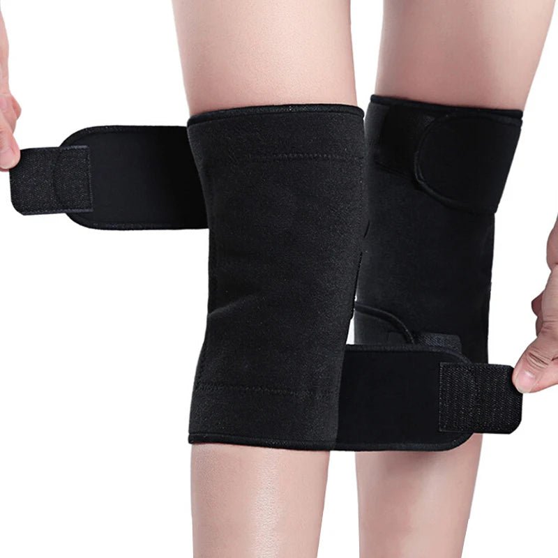 Tourmaline Magnetic Knee Brace Far Infrared Self Heating Pad Arthritis Pain Relief Support for Men Women Sports Fitness - Ammpoure