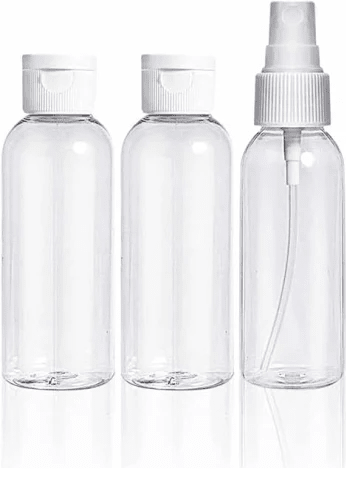Travel Bottle Set — 2 x 3-Piece Refillable Travel Bottles for Toiletries UK (6 Bottles) - Ammpoure