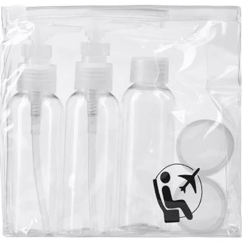 Travel Bottle Set — 2 x 3-Piece Refillable Travel Bottles for Toiletries UK (6 Bottles) - Ammpoure