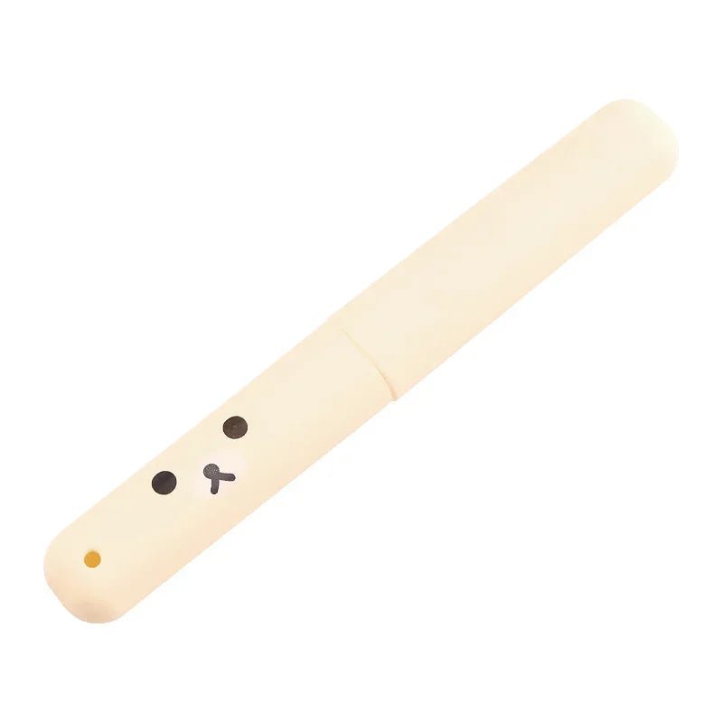 Travel Portable Toothbrush Box Toothbrush Storage Box Cute Cartoon Easy Bear Toothbrush Set Toilet Toothbrush Set - Ammpoure