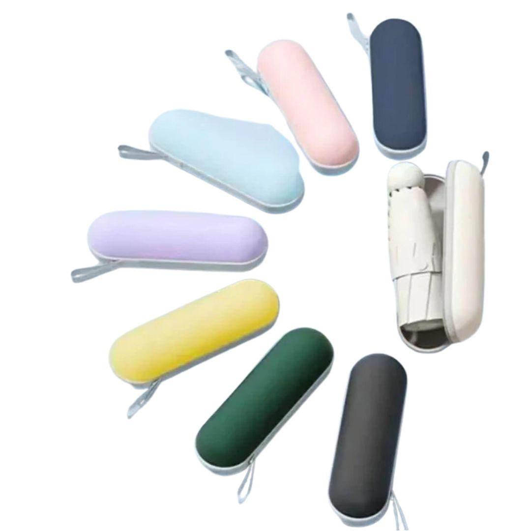 Travel Umbrella Compact Lightweight Portable Automatic Strong Waterproof Folding Umbrellas With 6 Rib Reinforced Auto Open Close - Ammpoure Wellbeing