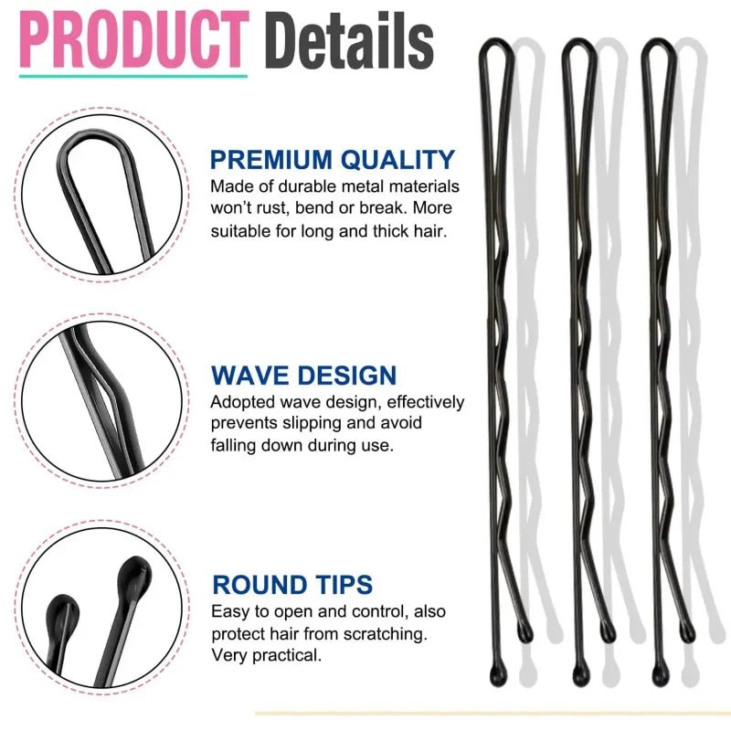 U-Shaped Hair Pins & Bobby Pins Canada — 50 / 100 Pack - Ammpoure