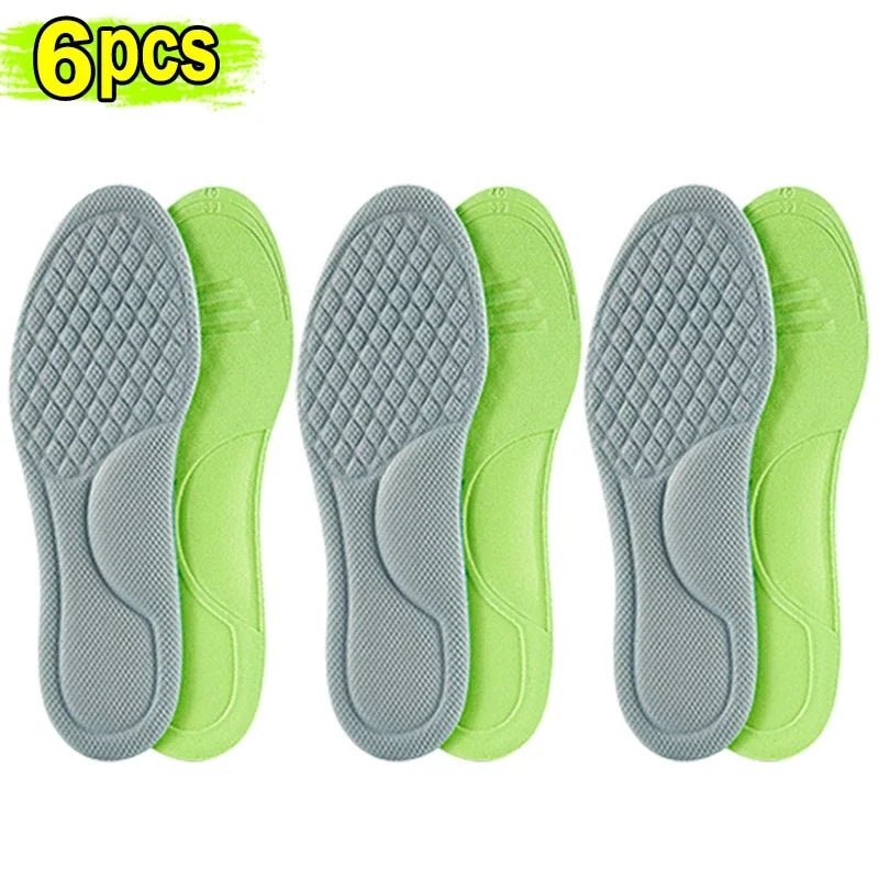 Unisex Memory Foam Orthopedic Insoles Deodorizing Insole For Shoes Sports Absorbs Sweat Soft Antibacterial Shoe Accessories - Ammpoure Wellbeing