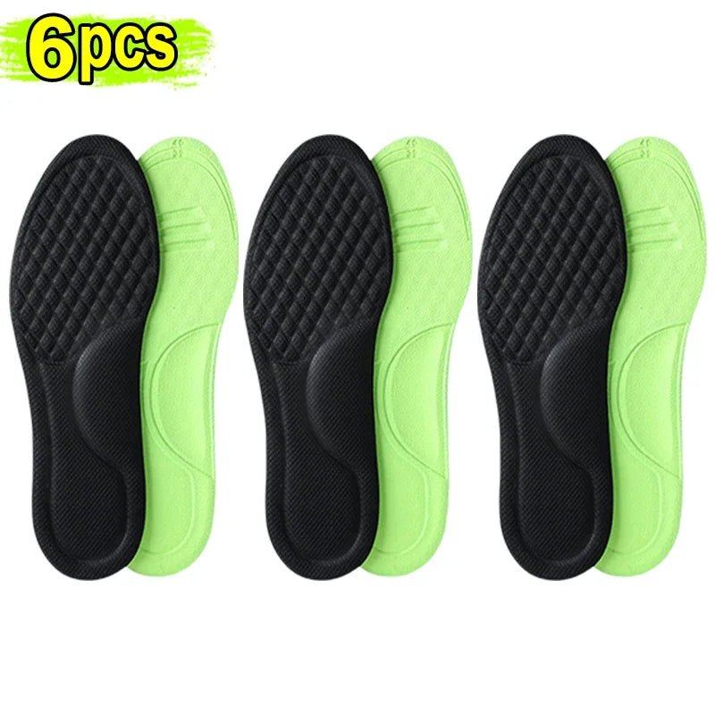 Unisex Memory Foam Orthopedic Insoles Deodorizing Insole For Shoes Sports Absorbs Sweat Soft Antibacterial Shoe Accessories - Ammpoure Wellbeing