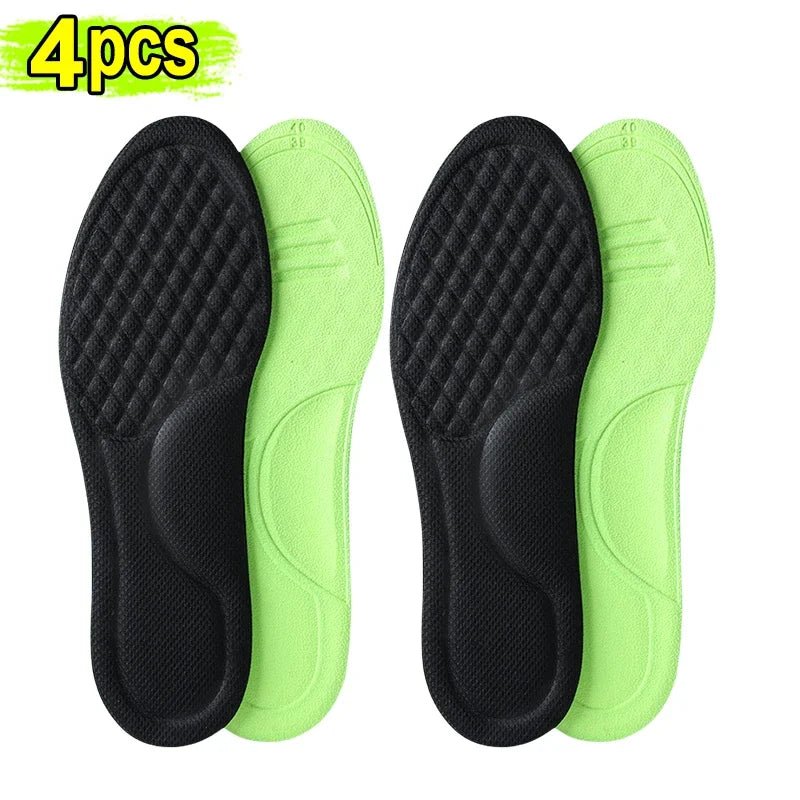 Unisex Memory Foam Orthopedic Insoles Deodorizing Insole For Shoes Sports Absorbs Sweat Soft Antibacterial Shoe Accessories - Ammpoure Wellbeing