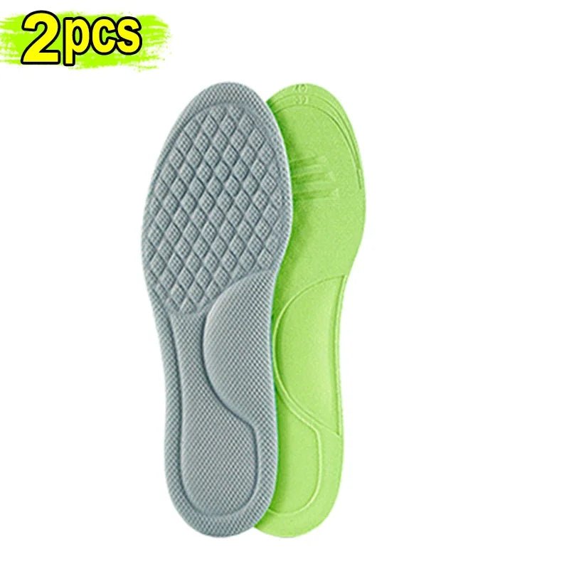 Unisex Memory Foam Orthopedic Insoles Deodorizing Insole For Shoes Sports Absorbs Sweat Soft Antibacterial Shoe Accessories - Ammpoure Wellbeing