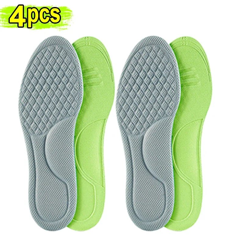 Unisex Memory Foam Orthopedic Insoles Deodorizing Insole For Shoes Sports Absorbs Sweat Soft Antibacterial Shoe Accessories - Ammpoure Wellbeing