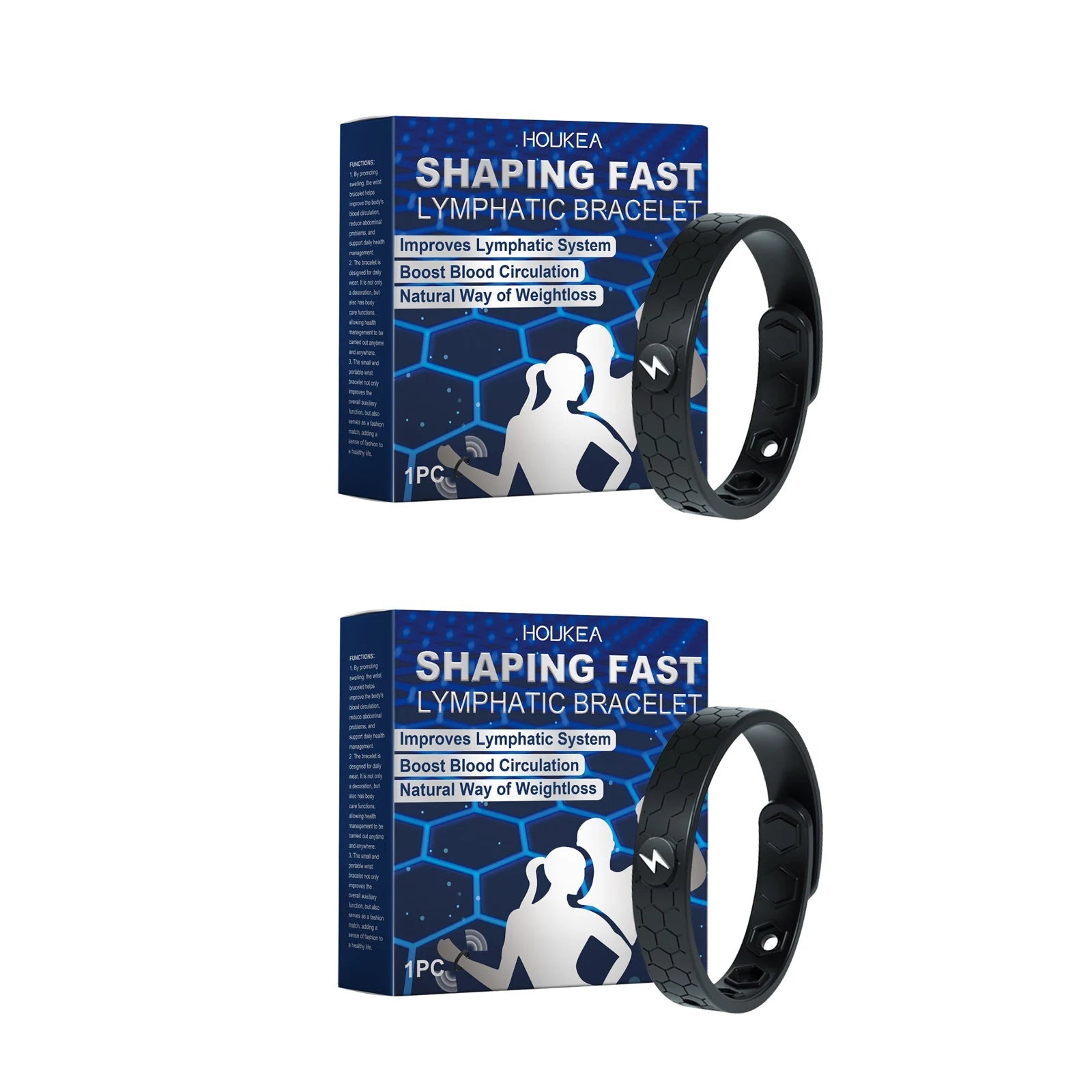 Unisex Weight Loss Bracelet Burning Fat Body Shaping Anti Fatigue Energy Therapy Improve Metabolism Lymphatic Detox Bracelet - Ammpoure