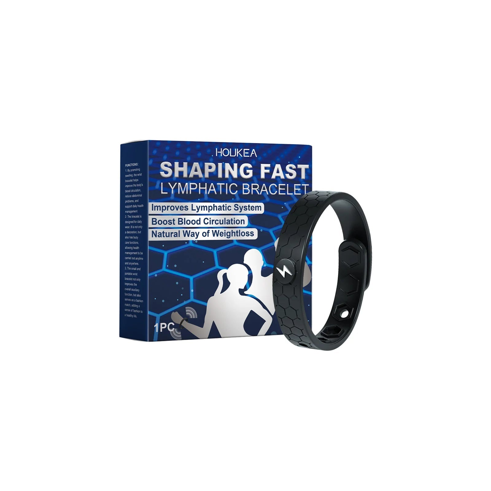 Unisex Weight Loss Bracelet Burning Fat Body Shaping Anti Fatigue Energy Therapy Improve Metabolism Lymphatic Detox Bracelet - Ammpoure