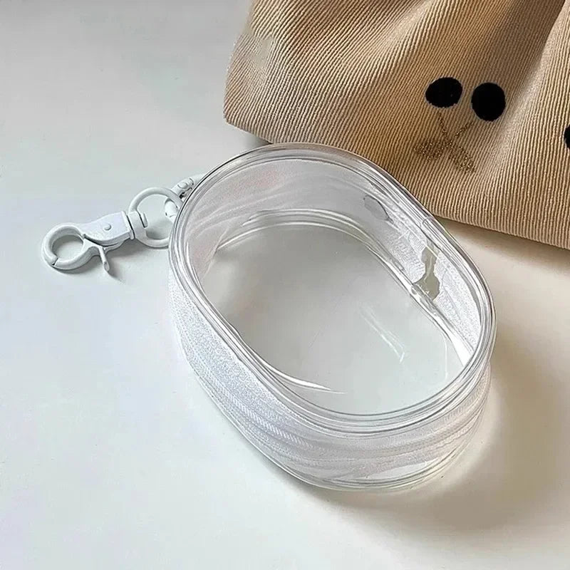 USA 2pcs Portable Mini Transparent Zipper Storage Bag, Compact Multifunctional Storage Bag,For Holiday Gift Giving - Ammpoure