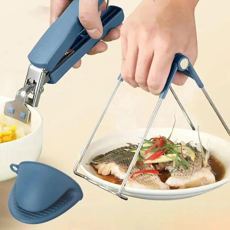 USA Bowl Clamp Anti Scald Clamp Kitchen Tool Clamp Steaming Vegetable Clamp Anti Slip And Anti Scald Hand Clamp Plate - Ammpoure